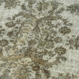 Hand-knotted vintage oriental, grey rug, 1980s, 167x254 cm