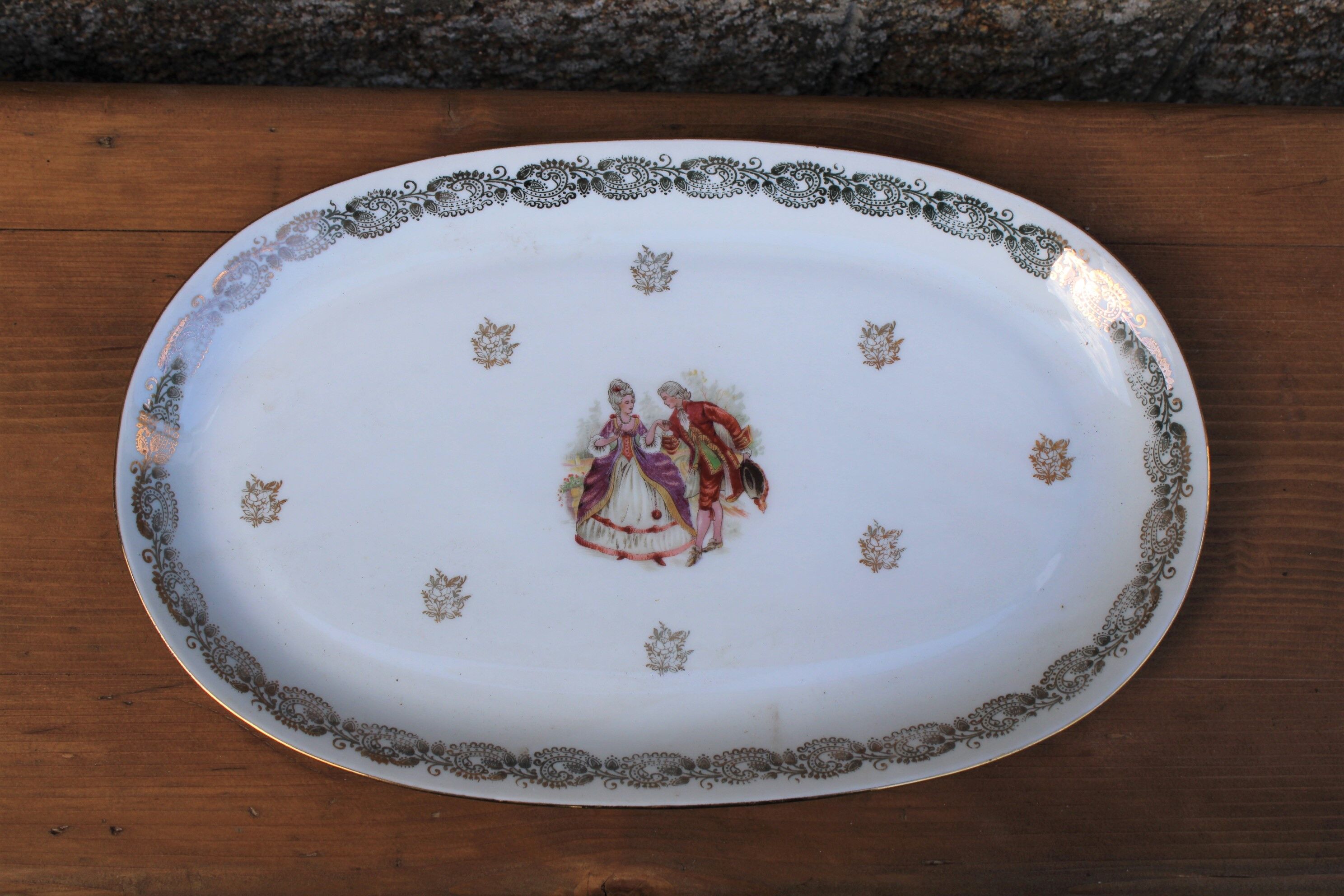 Limoges porcelain serving dish