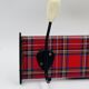Vintage red Scottish coat rack from the 1970s.