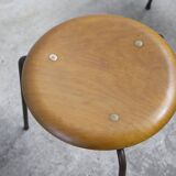 Set of 3, Early Tripod Dot Stool Arne Jacobsen by Fritz Hansen, 1960s