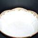 Antique Sèvres porcelain salad bowl with hand-painted gold arabesque decoration