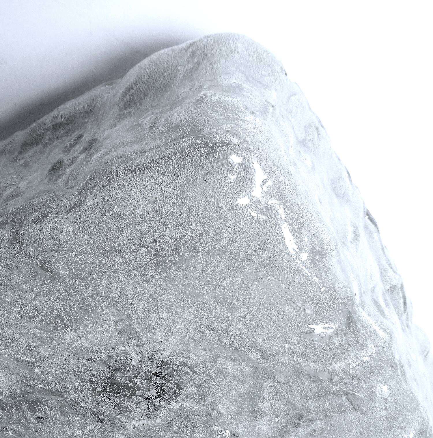 Vintage Brutalist Glass Ceiling Light