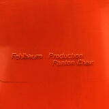 Panton Chair by Verner Panton 1972 orange color