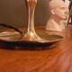 Lamp, Art Nouveau pocket, bronze noodle