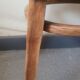 Chaise bistrot de bureau artisanale en bois d'olivier