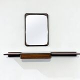 Mid-Century Modern Wall Console with Mirror, Italy, 1960s