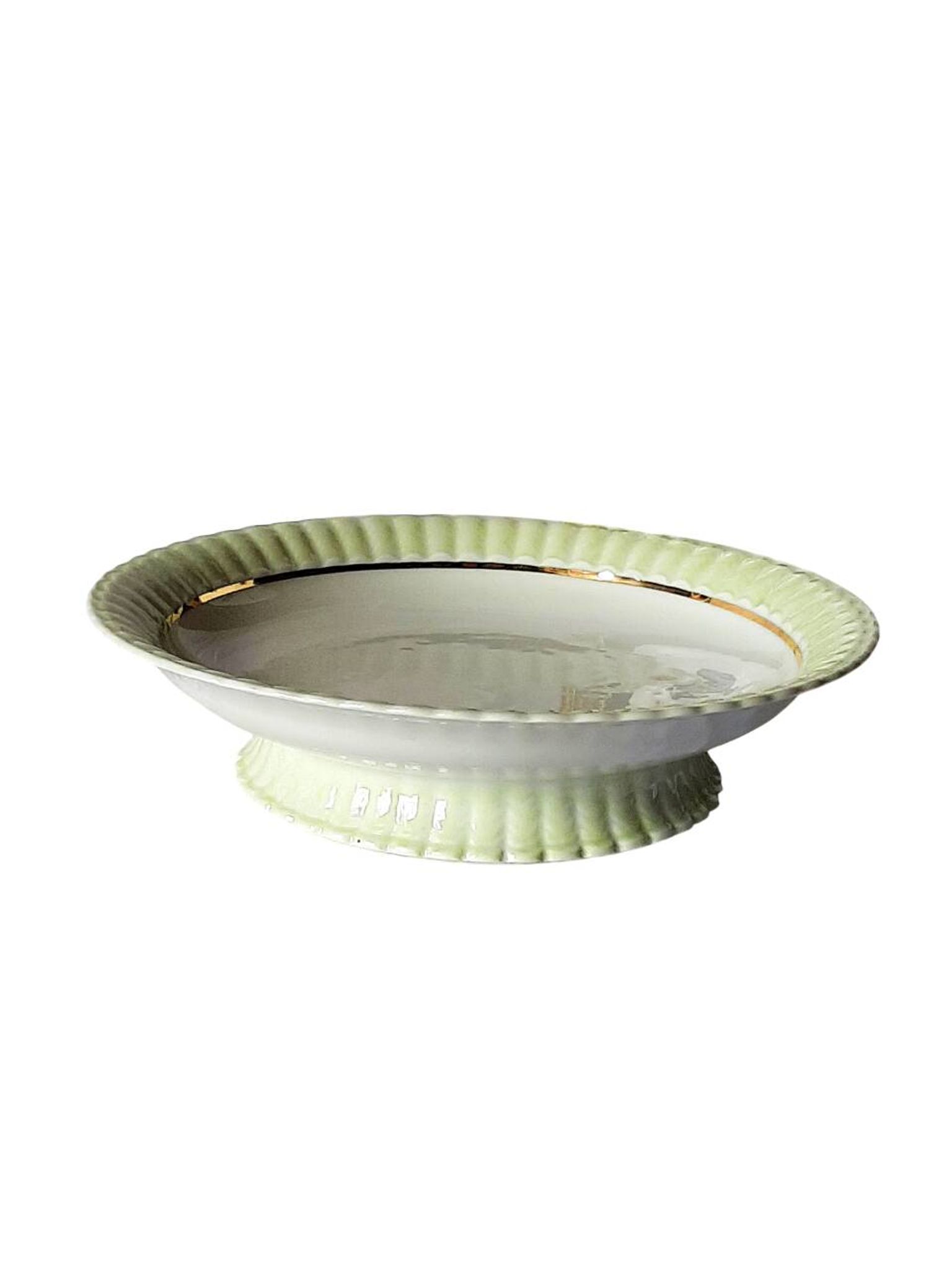 Plat à gâteau en porcelaine Bernardaud Limoges