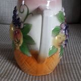 Céramique vintage très originale en barbotine