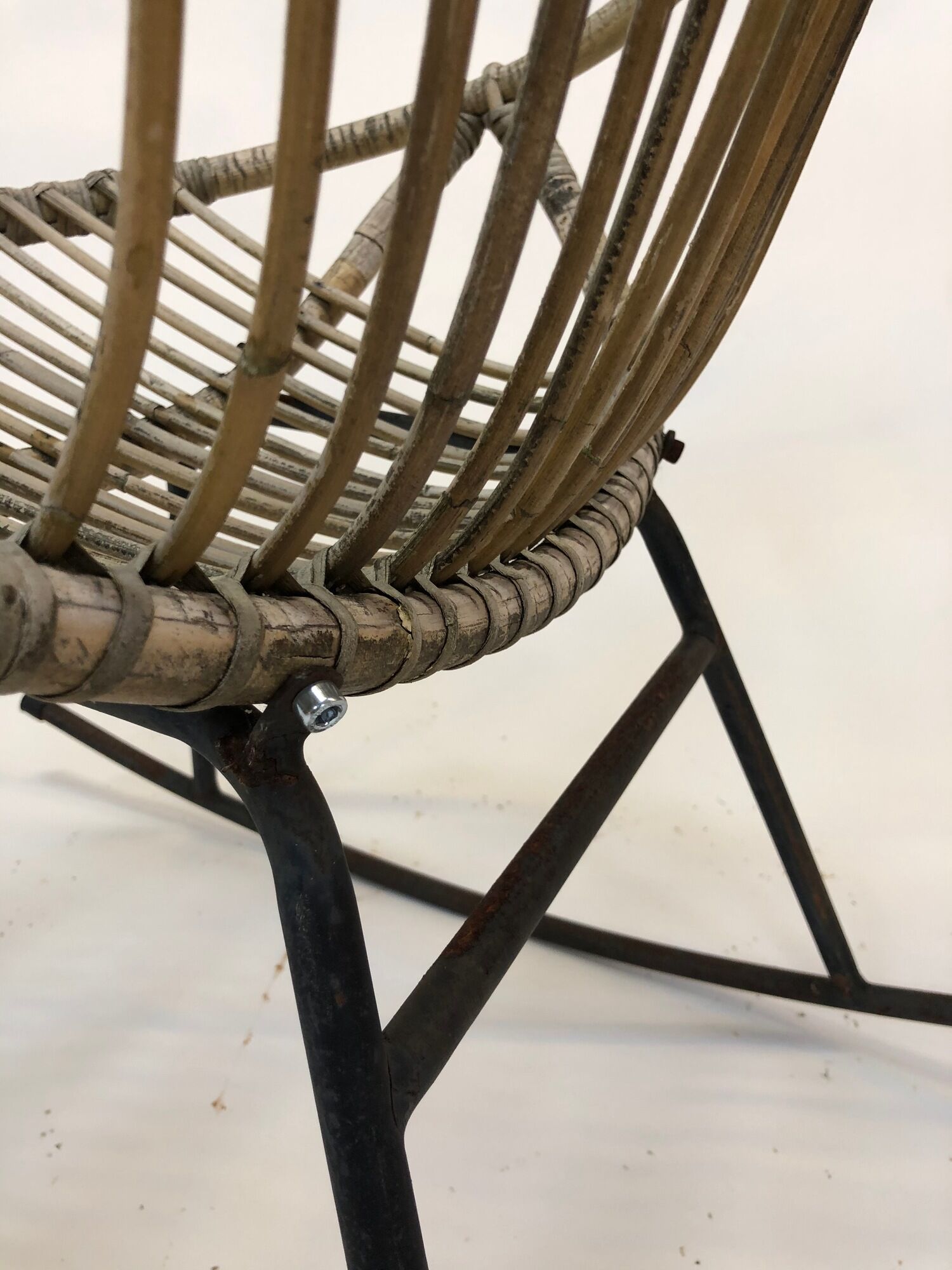 Dirk van Sliedregt Rattan rocking chair Rohe Noordwolde