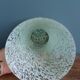 Green speckled glass vase from Clichy with gold threads.