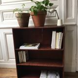 Library shelves vintage solid wood