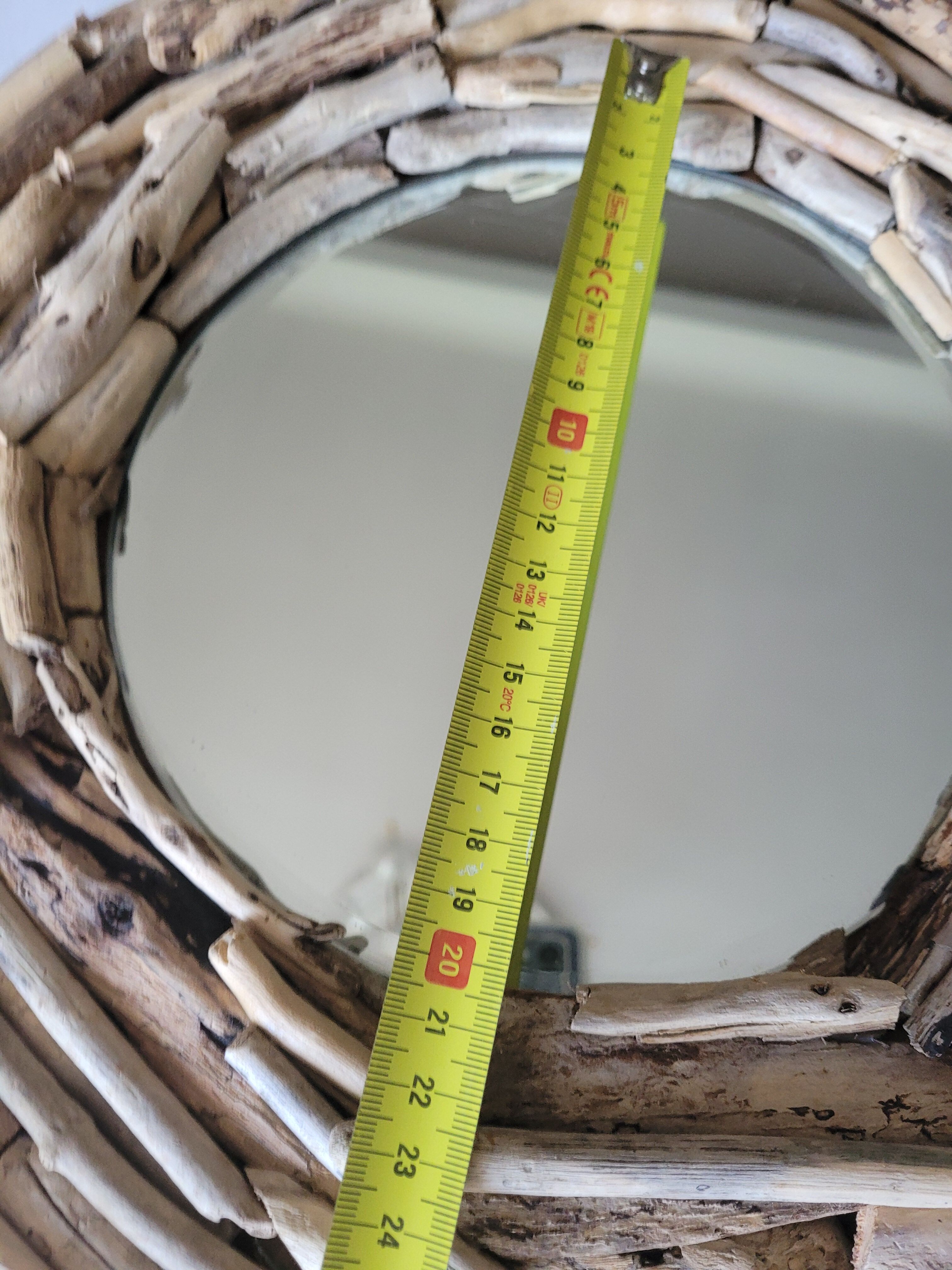 Very nice driftwood mirror.