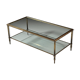 Mid-century glass coffee table