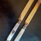 Pearly fruit knives and vermeil