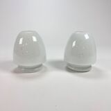 Set of 2 glashutte limburg handmade table lamps, 1970s