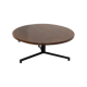 Vintage round wengé coffee table