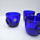 Cobalt Blue Viking Decanter and Cups, Holmegaard Glasværk, 1962