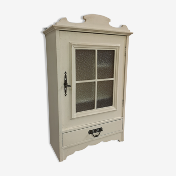 Armoire de toilette pharmacie murale 1900 shabby chic gustavien patine