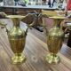 Pair of brass vase Art Deco period