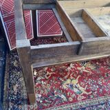 Old solid wood farmhouse table