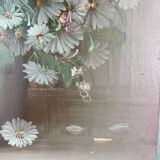 Tableau à l'huile nature morte marguerites signée Nancy Lee