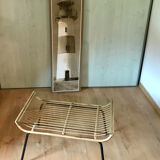 Coffee table, glass magazine holders