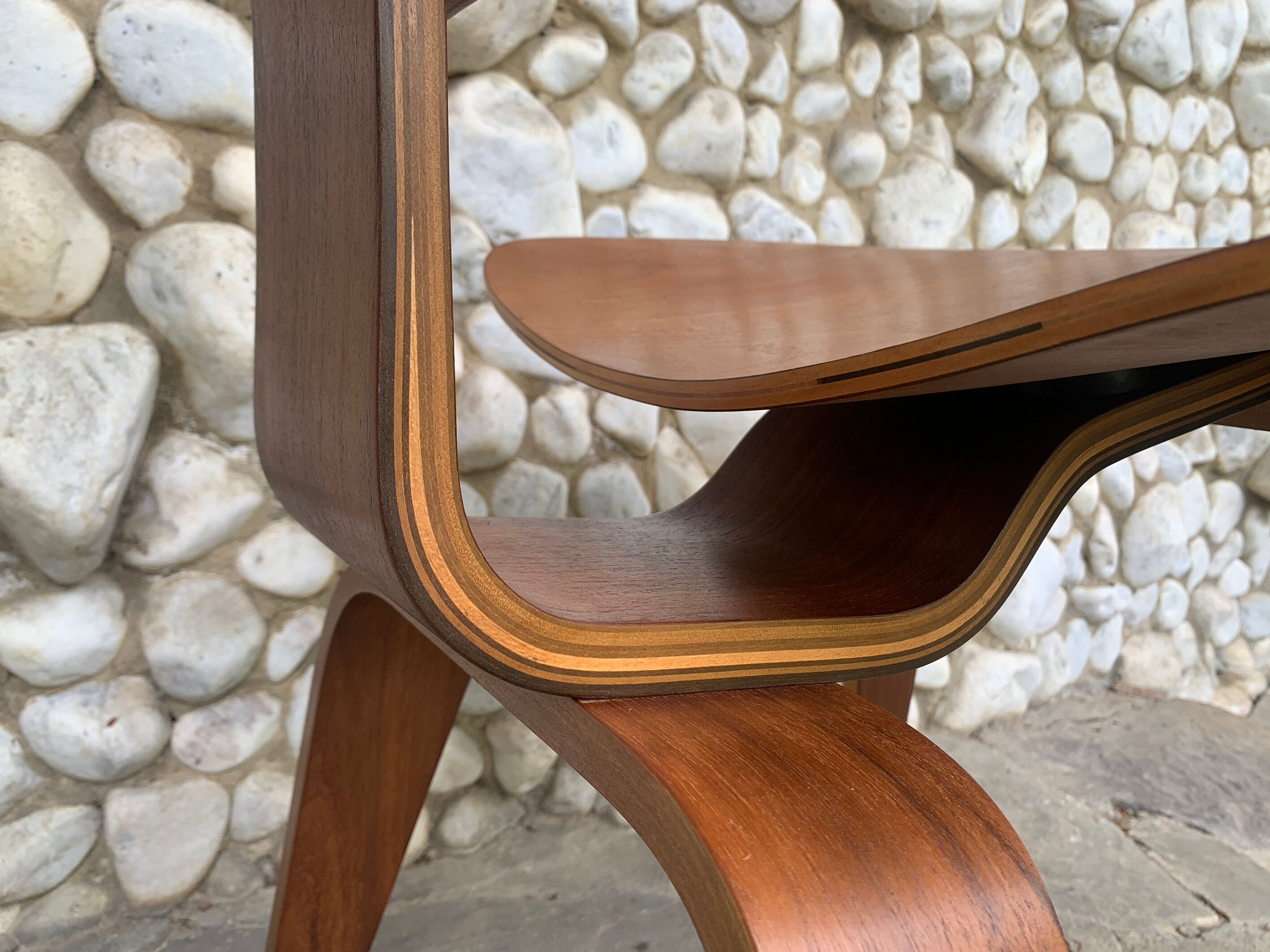 Charles & Ray Eames walnut DCW chair for Herman Miller 1950