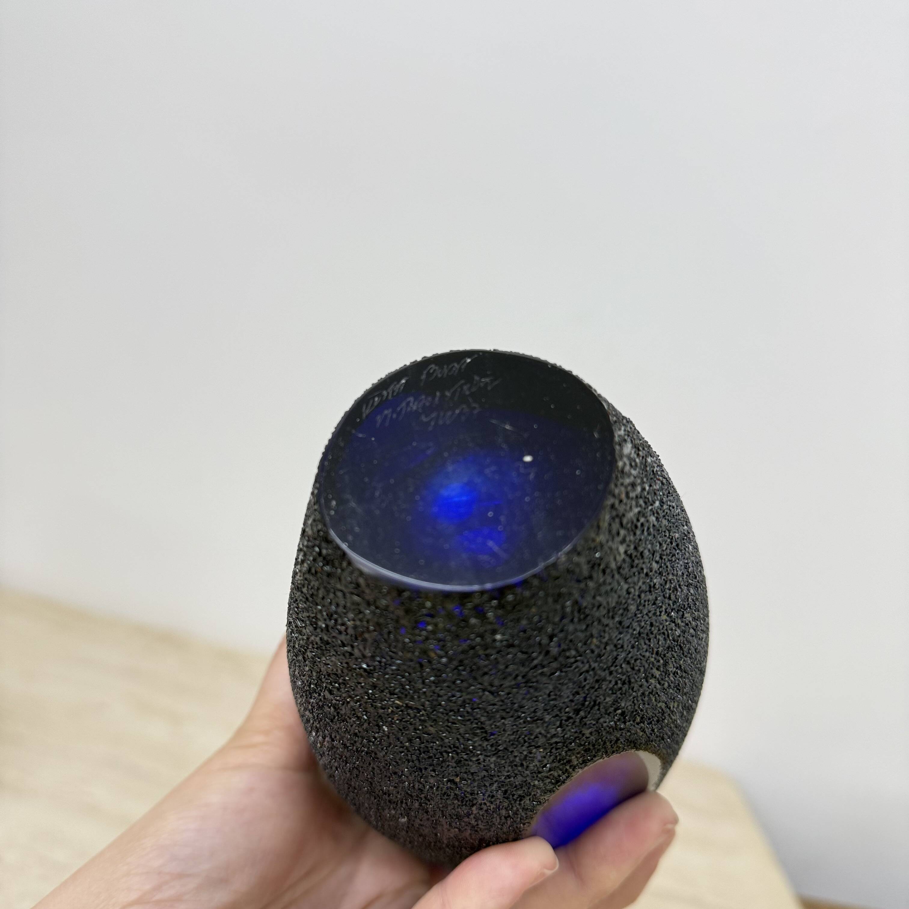 Set of 3 Monica Backstrom for Kosta boda Sweden Moonlanding vases