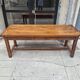 Large farmhouse table in walnut.