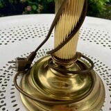 Vintage half moon brass lamp