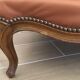 Louis VX style leather armchairs