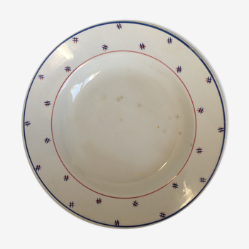 Bohemian-minded plate Faiencerie KG LUNEVILLE