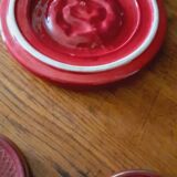 Set of Coasters and Two Bottle Coasters from the 30s/40s in Verceram Ceramic