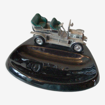 Ashtray empty pocket tacot car Spyker 1904 metal by Lesney deco garage