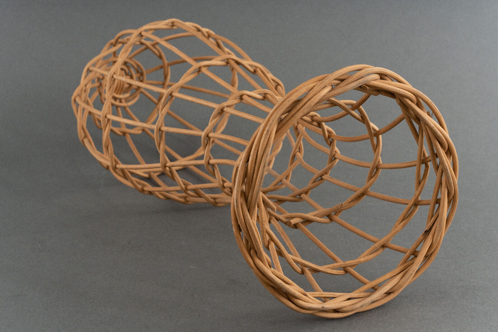 Head to hat Marotte Rattan hat shop head 1950