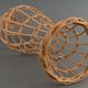 Head to hat Marotte Rattan hat shop head 1950