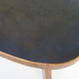 Tripod tripod table. oak, black laminate