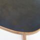 Tripod tripod table. oak, black laminate