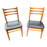 Set of 2 vintage Scandinavian Alma chairs