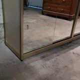 Library Showcase ivory color and anodized aluminum matt gold