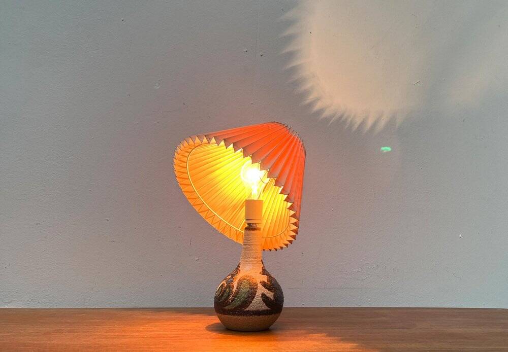 Mid-Century Danish Studio Pottery Model 3068 Table Lamp from Søholm, 1960s