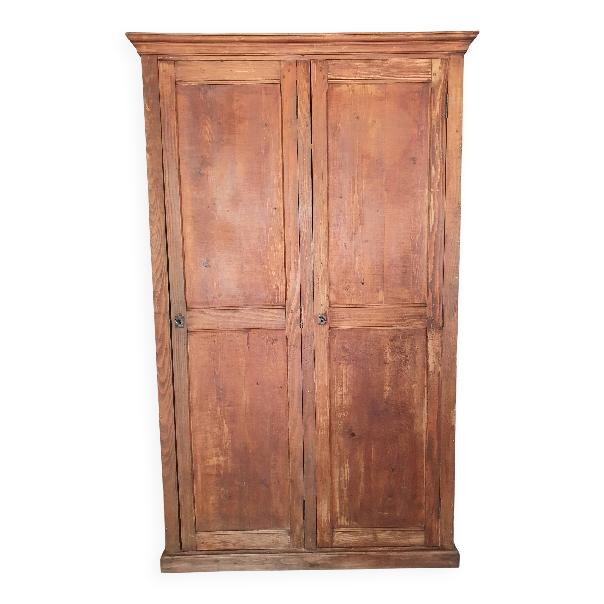 Parisian wardrobe in raw wood