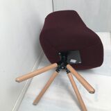 Chaise pivotante en tissu