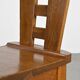 Set of six oak chairs by Henry Jacques Le Même, France circa 1940