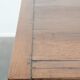 Antique French oak dining table for 6 to 8 people with three drawers