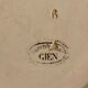 Dessert plate on partridge hunting, Gien 19th century