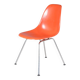1960s dining chairs in orange fiberglass Charles & Ray Eames / Herman Miller, USA