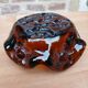 Vintage thick glass ashtray