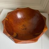 Coupe à fruits en bois biseauté