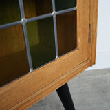 Oak showcase, Danish design, 1960s, production: Denmark